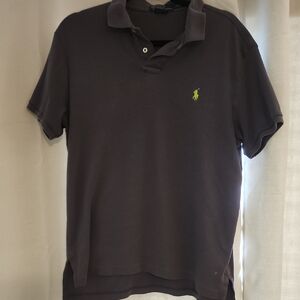 Polo by Ralph Lauren Men's Dark Gray Polo Shirt